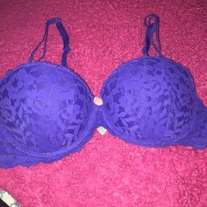 Ladies ‘Pink’ Purple Lace Push Up Bra!